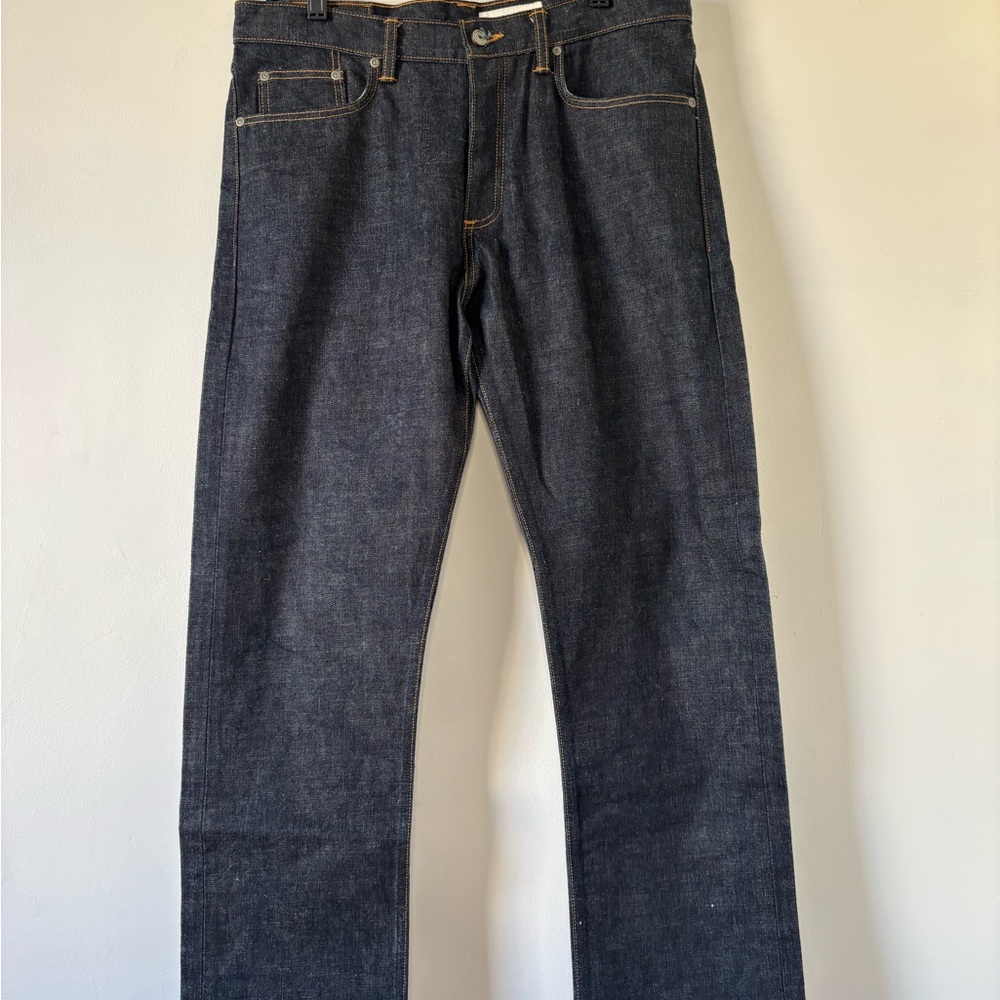 GUSTIN CALIFORNIA STRAIGHT RAW SELVEDGE DESIGNER MEN'S JEANS SIZE 34x30